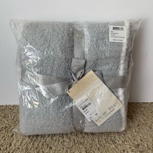 Barefoot Dreams Soft Gray Throw Blanket